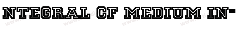 ntegral cf medium in字体转换